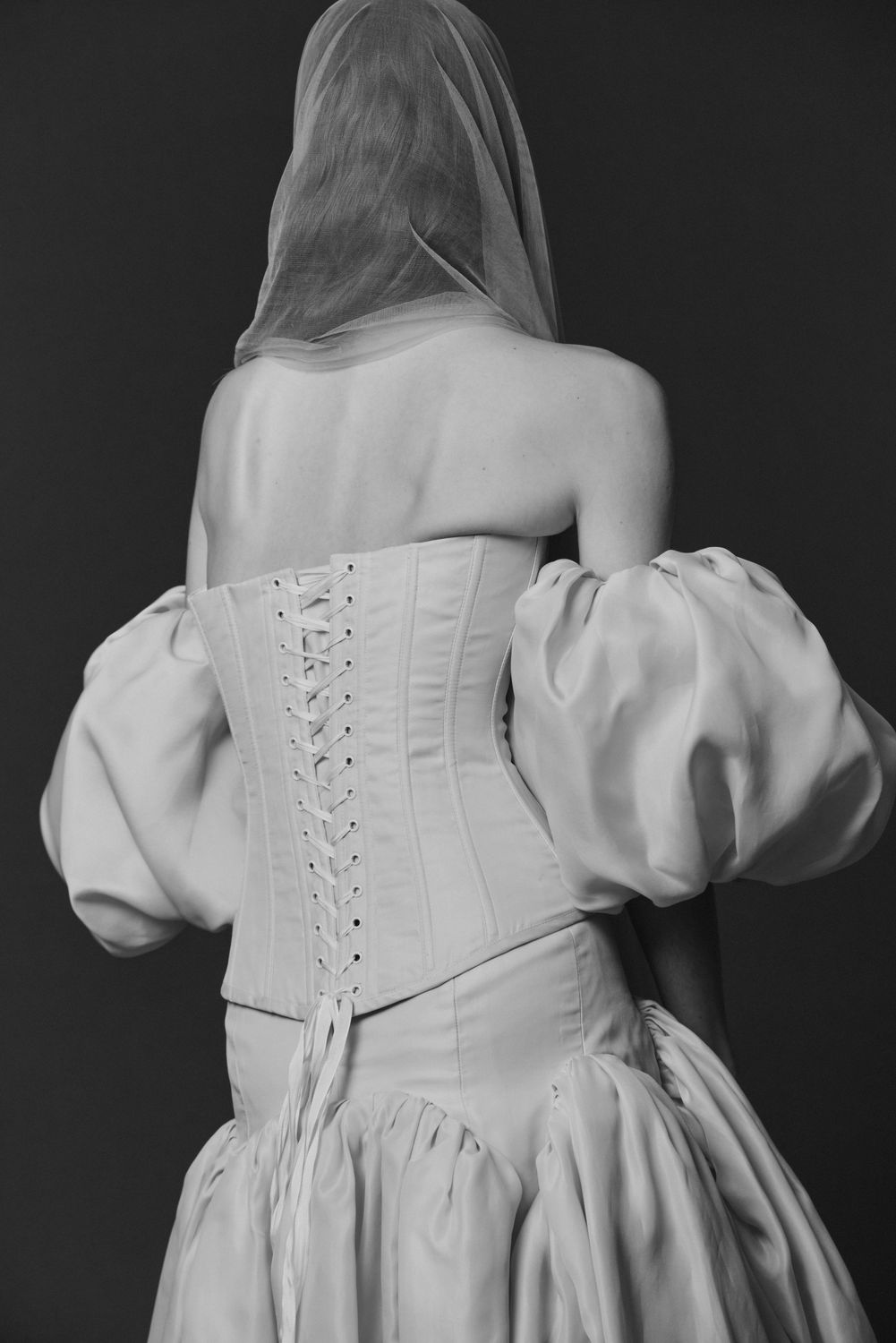 WOMANZE archive, Object 004: Laced corset with veil