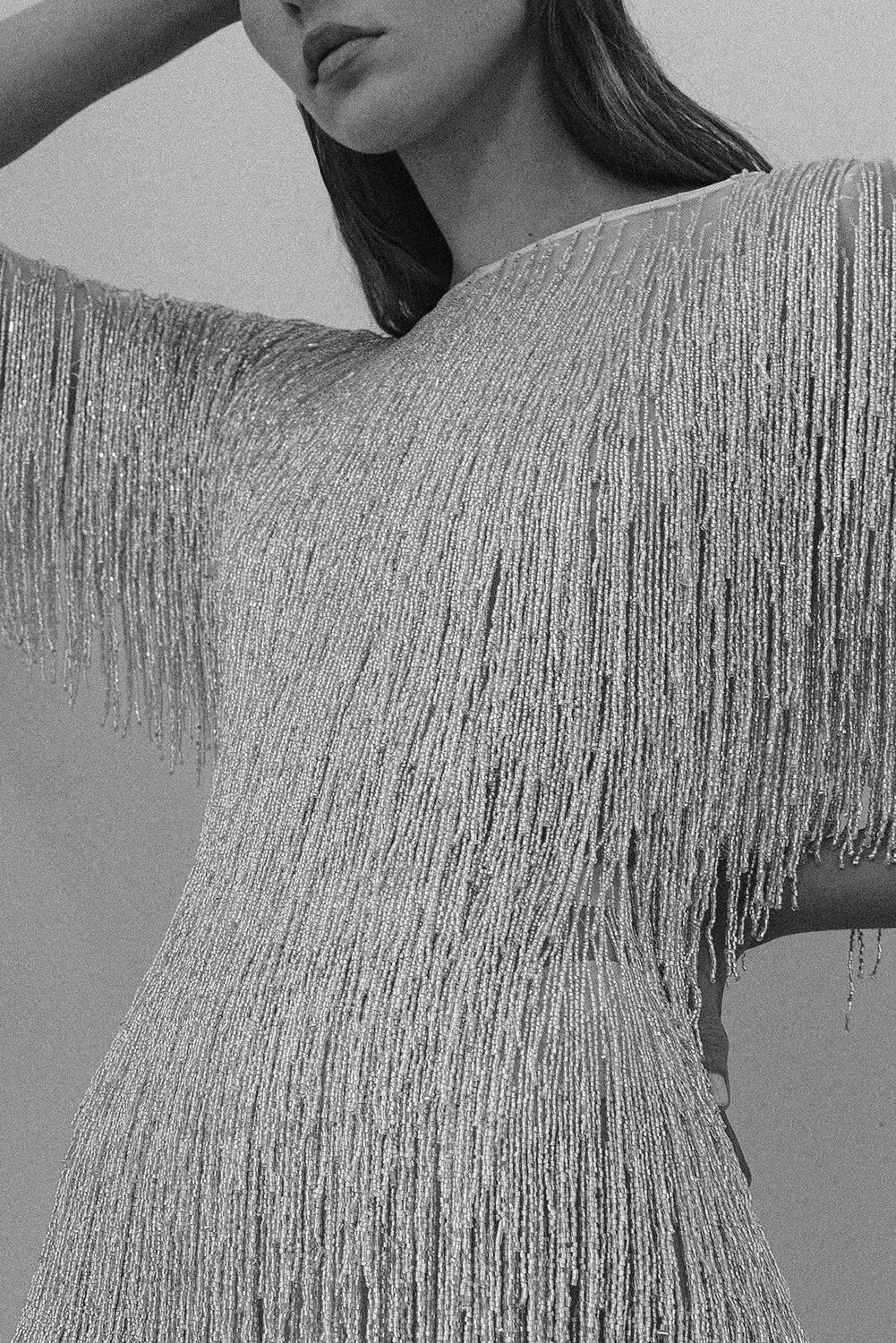 WOMANZE archive, Object 008: Candy jumpsuit, beaded fringe